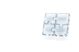 Modern Puzzle Pieces with HR Labels on Empty Background-min