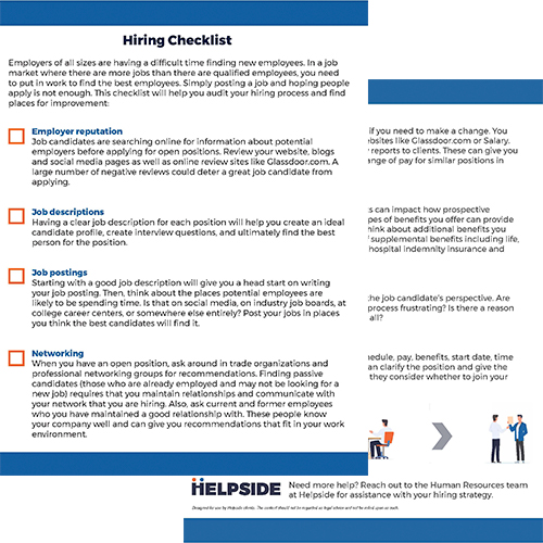 Hiring Checklist