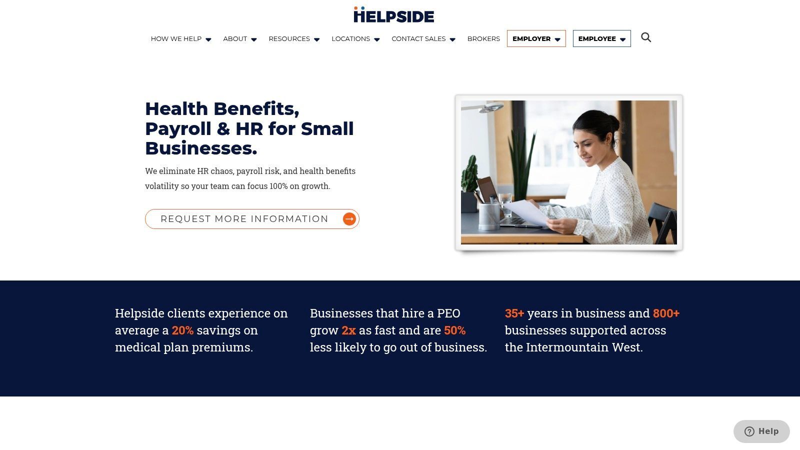 HR professional managing benefits for a small business team