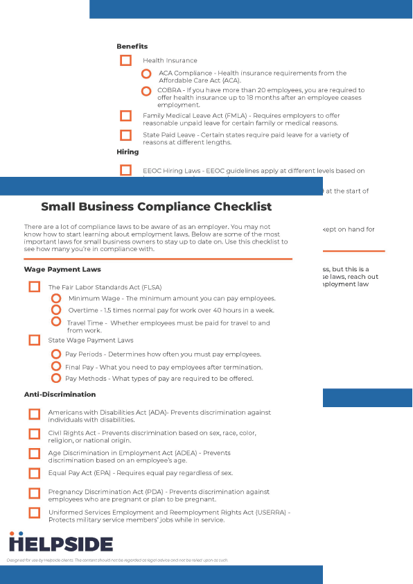 Small Business Compliance Checklist