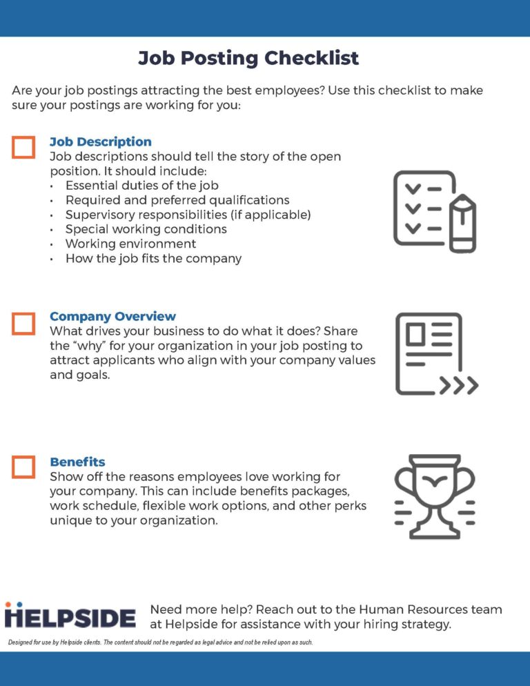 Job Posting Checklist