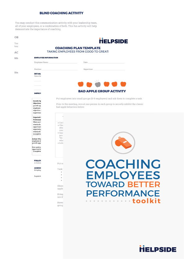 Coaching Employees Toward Better Performance Toolkit - Helpside